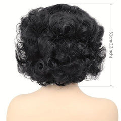 Short Wavy Curly Bob Wig for Daily Party
