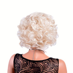 Short Wavy Curly Bob Wig for Daily Party