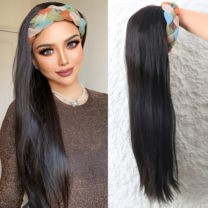 Brown Headband Wig Synthetic Headband Wigs For Women
