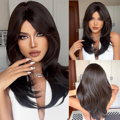 24 Inch Long Wavy Synthetic Wig for Women