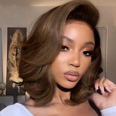Machine Highlight Wavy Wig