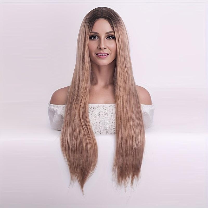 Long Straight Synthetic Wig Heat Resistant For Daily Use Party