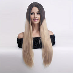 Long Straight Synthetic Wig Heat Resistant For Daily Use Party