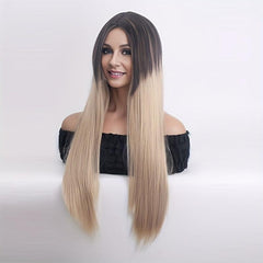 Long Straight Synthetic Wig Heat Resistant For Daily Use Party