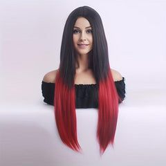 Long Straight Synthetic Wig Heat Resistant For Daily Use Party