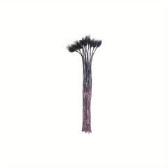Human Hair Dreadlock Braids With Fluffy Ends Hair Pieces