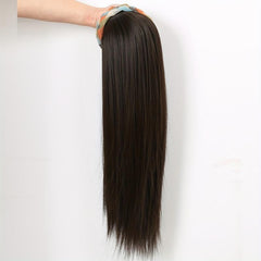 88 Cm Long Straight Hair With Headband Wig Clip In Hair Extensions Synthetic Wig