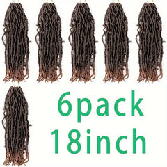 6pack 45 Butterfly Locs Crochet Hair Extensions