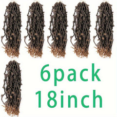 6pack 45 Butterfly Locs Crochet Hair Extensions