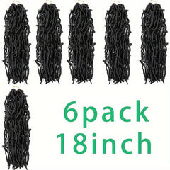 6pack 45 Butterfly Locs Crochet Hair Extensions