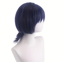 Short Straight Jellyfish Anime Cosplay Wig Bangs Synthetic Halloween Party