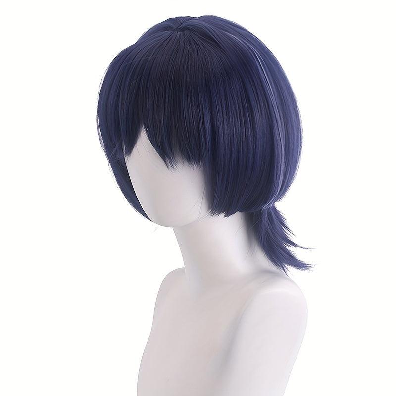 Short Straight Jellyfish Anime Cosplay Wig Bangs Synthetic Halloween Party
