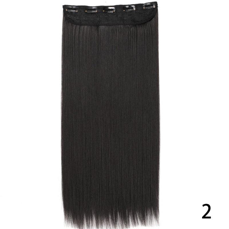 5 Clips Long Straight Hair Extensions Easy to Use