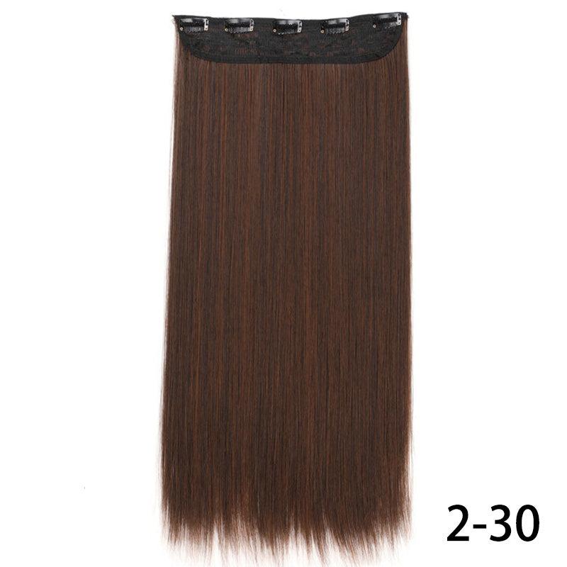 5 Clips Long Straight Hair Extensions Easy to Use