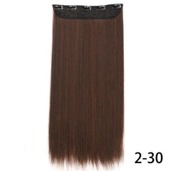 5 Clips Long Straight Hair Extensions Easy to Use