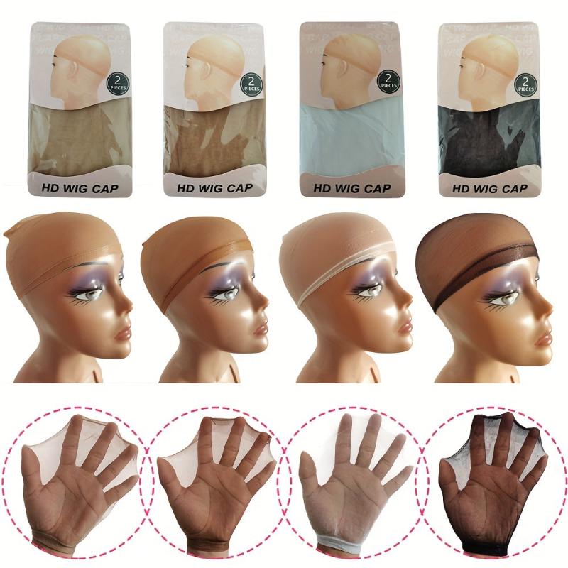 10 Pcs HD Wig Caps For Women Ultra thin Invisible Breathable Caps