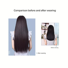 5clips Long Straight Hair Pieces Synthetic Clip In Hair Extensions