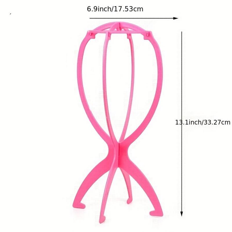 Wig Stand Hat Cap Display Stand Portable Durable Folding Wig Holder