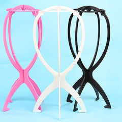 Wig Stand Hat Cap Display Stand Portable Durable Folding Wig Holder