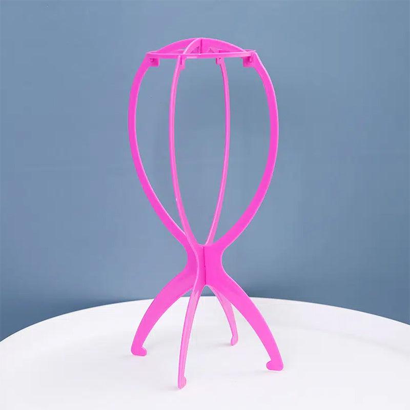 Wig Stand Hat Cap Display Stand Portable Durable Folding Wig Holder