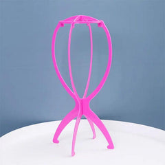 Wig Stand Hat Cap Display Stand Portable Durable Folding Wig Holder