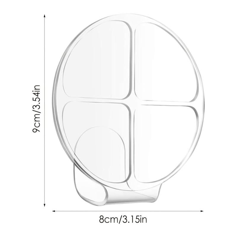 Hand Makeup Mixing Palette Clear Manicure Palette 4 Grids & Round