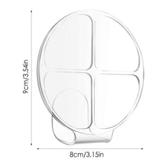 Hand Makeup Mixing Palette Clear Manicure Palette 4 Grids & Round