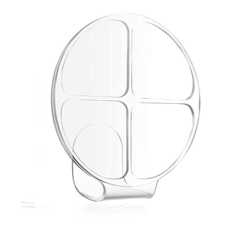Hand Makeup Mixing Palette Clear Manicure Palette 4 Grids & Round