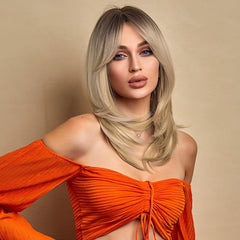 Synthetic Middle Long Natural Straight Wig