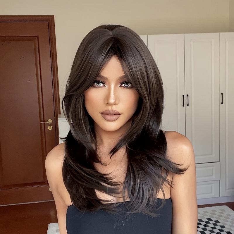 24 Inch Long Wavy Synthetic Wig For Ladies