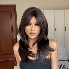 24 Inch Long Wavy Synthetic Wig For Ladies