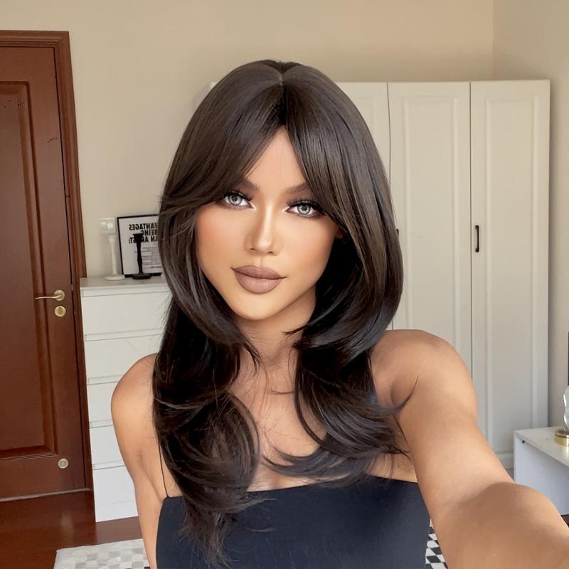 24 Inch Long Wavy Synthetic Wig For Ladies