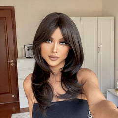 24 Inch Long Wavy Synthetic Wig For Ladies