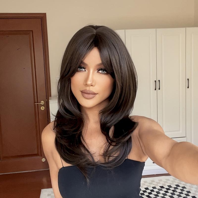24 Inch Long Wavy Synthetic Wig For Ladies