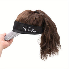 Curly Wavy Ponytail Hat Wigs 40 64 Cm Women Daily Party Use