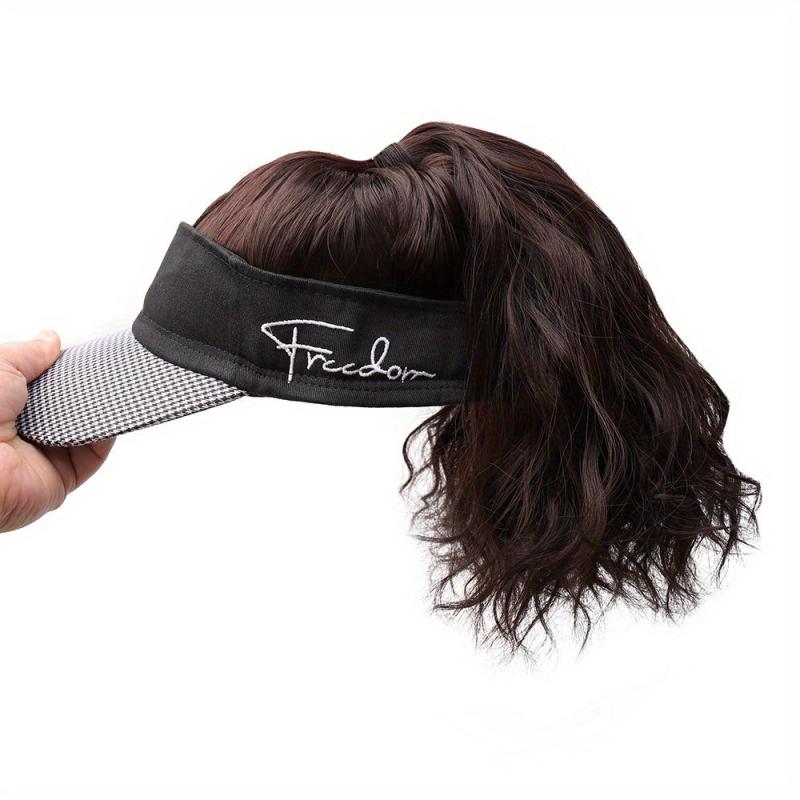 Curly Wavy Ponytail Hat Wigs 40 64 Cm Women Daily Party Use