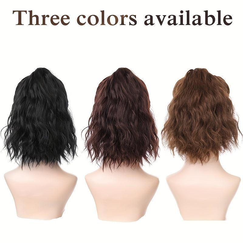 Curly Wavy Ponytail Hat Wigs 40 64 Cm Women Daily Party Use