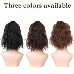 Curly Wavy Ponytail Hat Wigs 40 64 Cm Women Daily Party Use
