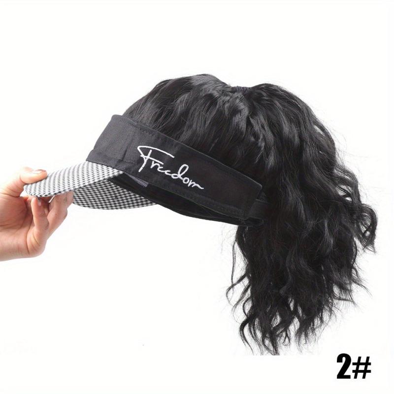 Curly Wavy Ponytail Hat Wigs 40 64 Cm Women Daily Party Use