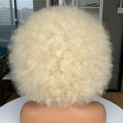 32cm Short Afro Wig for Women Fluffy Kinky Curly Synthetic Natural Afro Wig