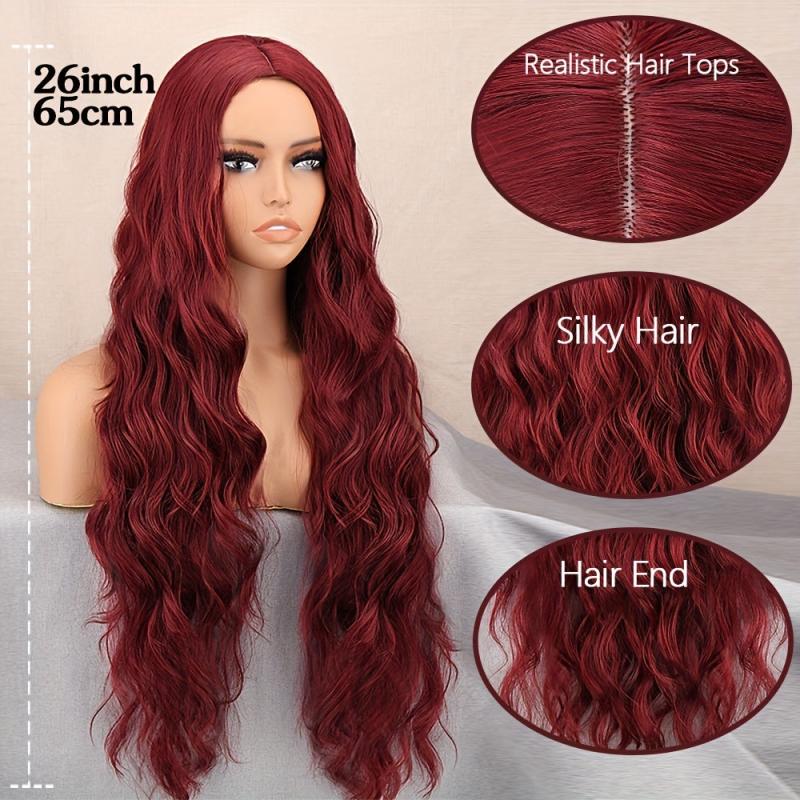 Long Curly Synthetic Wigs For Women Fashionable Daily Party Cosplay