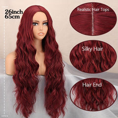 Long Curly Synthetic Wigs For Women Fashionable Daily Party Cosplay