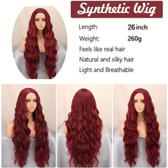 Long Curly Synthetic Wigs For Women Fashionable Daily Party Cosplay