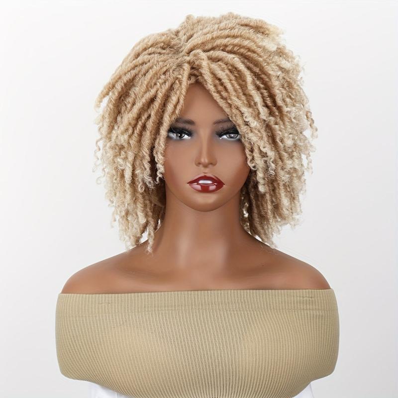 Ombre Deadlock Wig Twist Wigs For Women Afro Curly Dreads Wig