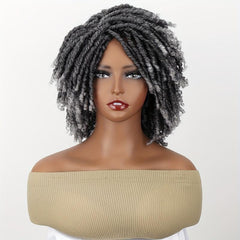 Ombre Deadlock Wig Twist Wigs For Women Afro Curly Dreads Wig