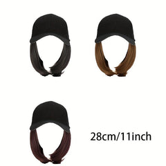 Short Straight Bob Cut Wig Highlight Synthetic Wig