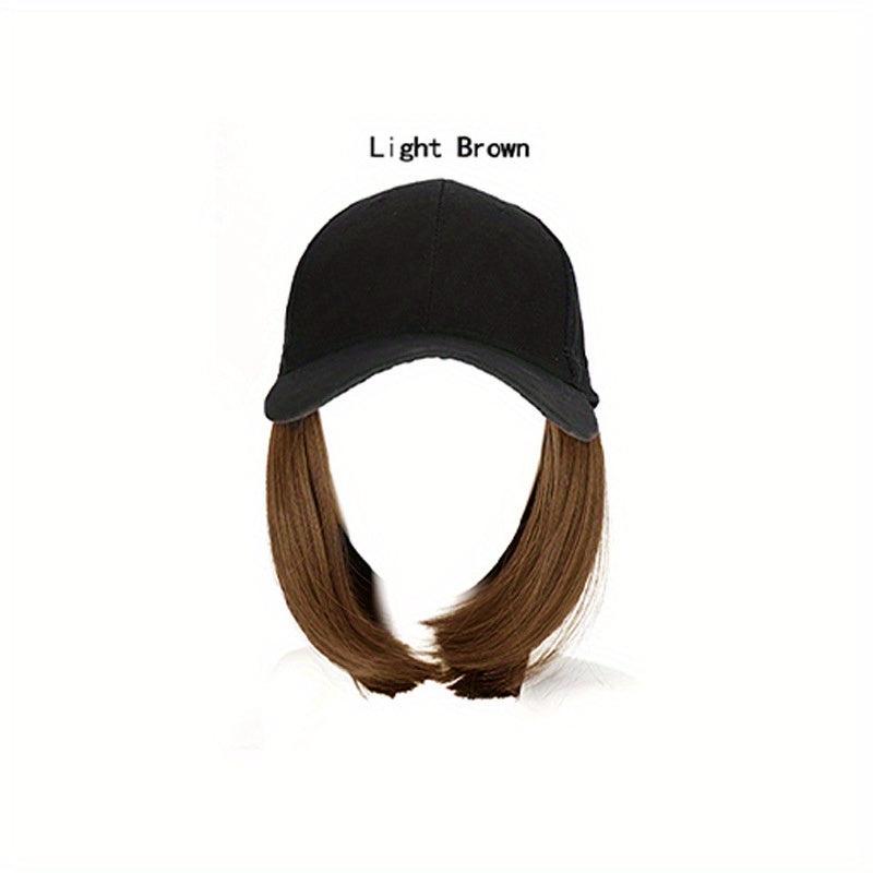 Short Straight Bob Cut Wig Highlight Synthetic Wig