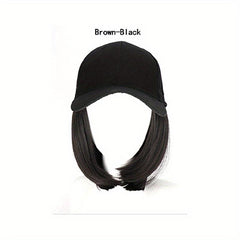 Short Straight Bob Cut Wig Highlight Synthetic Wig