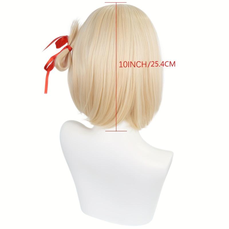 Blonde Wig With Bangs for Girls Anime Cosplay Halloween Costume