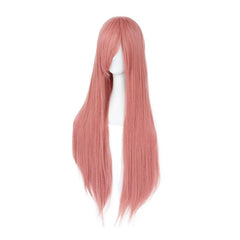 Long Pink Straight Synthetic Cosplay Wig For Halloween